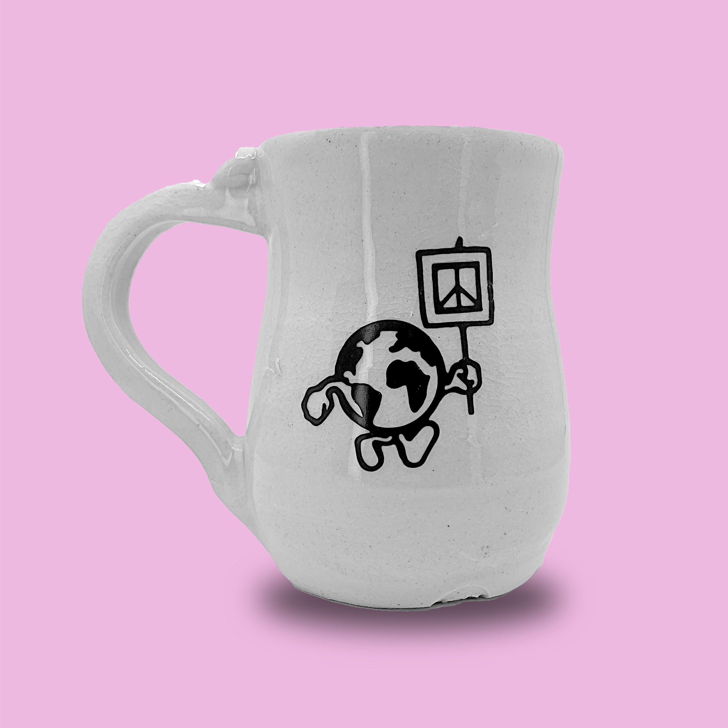 PEACE MASCOT MUG - GREY