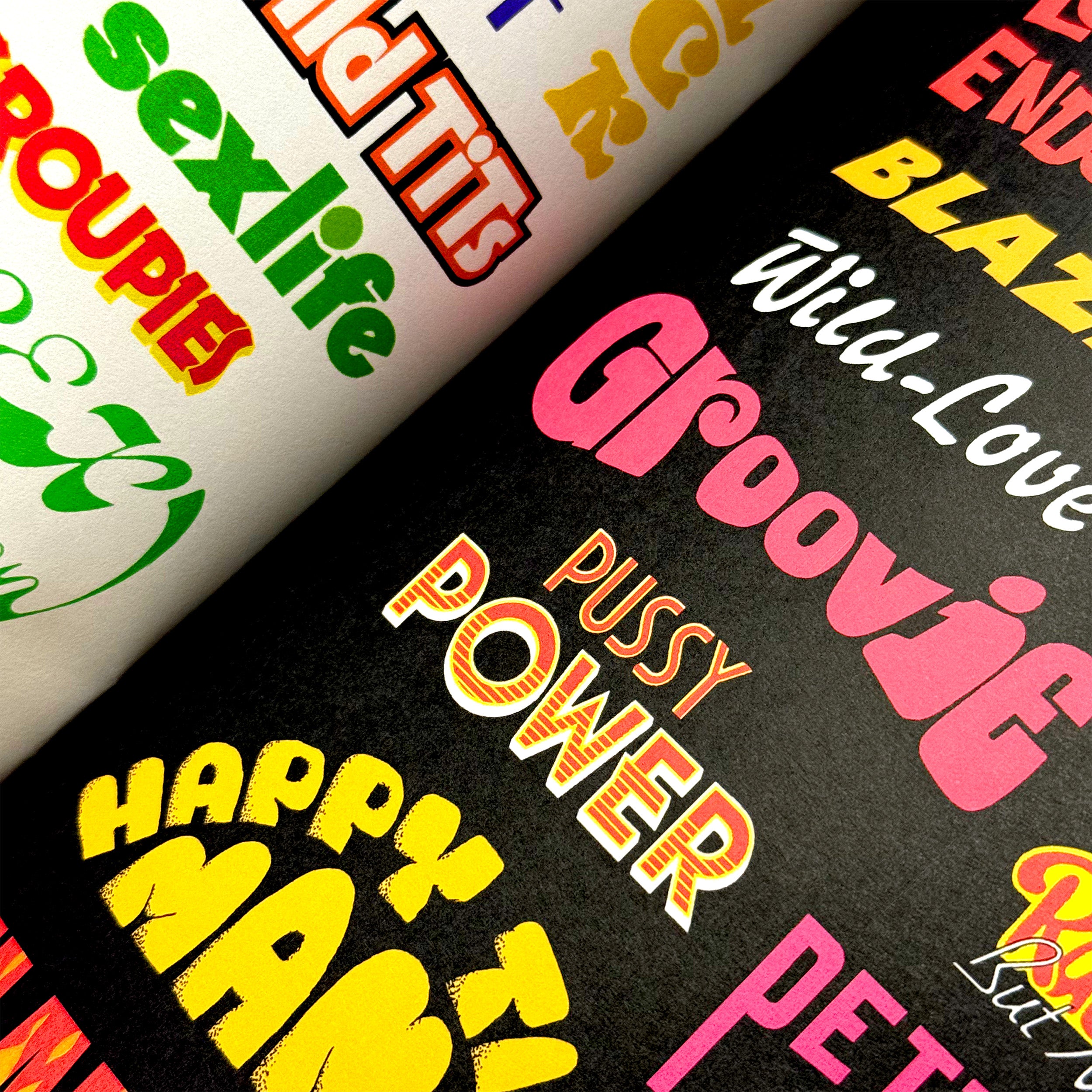 TOP SHELF TYPE: ADULT MAGAZINE LOGOTYPES By Lock Books