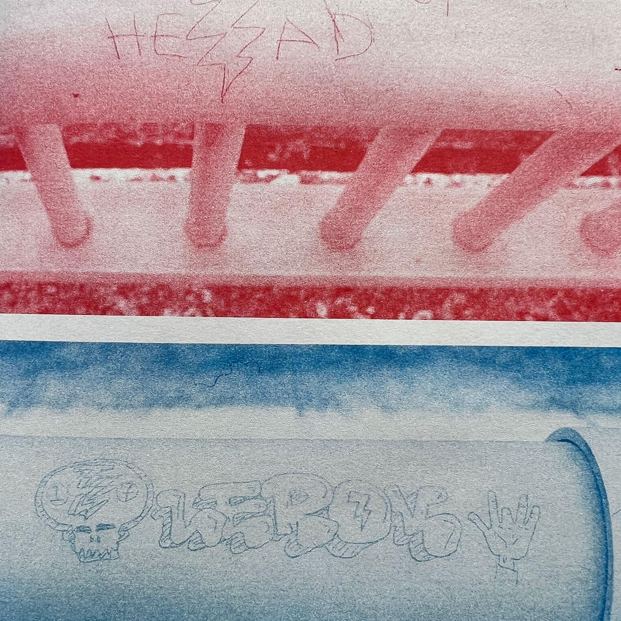 Redacted Names Written in Graphite on Aluminum - Alex Lucas